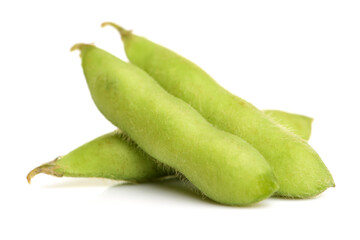 Fresh soybean with pod and leaf