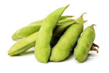 Fresh soybean with pod and leaf