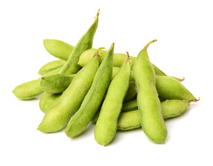 Fresh soybean with pod and leaf