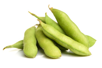 Fresh soybean with pod and leaf