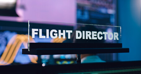 Flight director workplace in mission control center