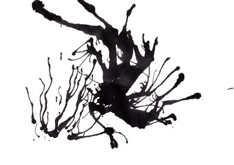 black ink Blackground and textures japan