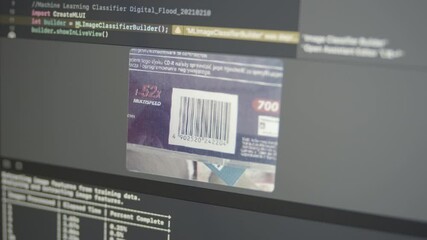 2.45 Real Neural Network Machine Learning Analyzes EAN Barcode 2D Detection