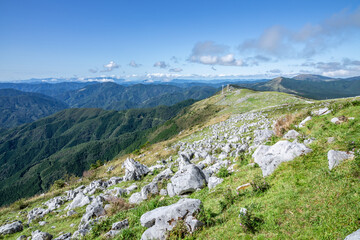 四国カルストの風景
