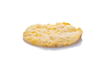 Corn maize quinoa waffle white isolated