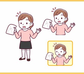 ピンクの服を着た小さな女の子