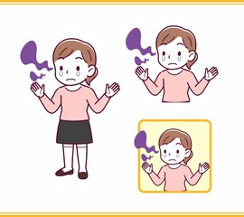 ピンクの服を着た小さな女の子