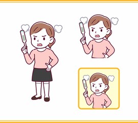 ピンクの服を着た小さな女の子