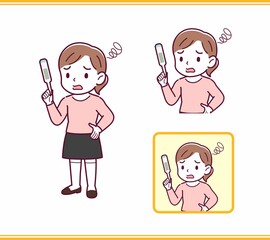 ピンクの服を着た小さな女の子