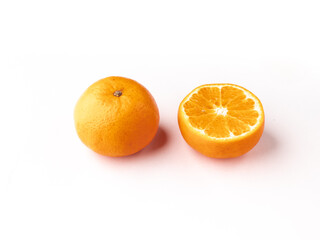 Fresh Oranges isolated stock image with white background.

