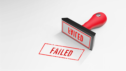 FAILED rubber Stamp 3D rendering