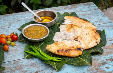 Angakar roti cooked in chhattisgarh