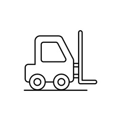 Lifter vector outline icon style illustration. EPS 10 file