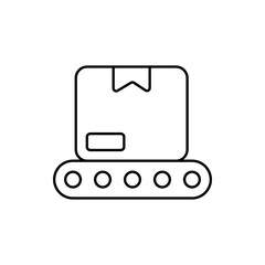 Ampere Meter vector outline icon style illustration. EPS 10 file