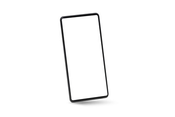 Device mockup, mobile isolated on white