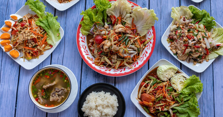 Thai Mixed Spicy Dishes 