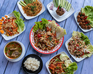 Thai Mixed Spicy Dishes 