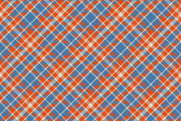 Seamless pattern of scottish tartan plaid. Repeatable background with check fabric texture. Vector backdrop striped textile print.