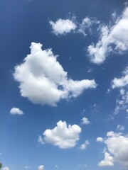 blue sky with clouds