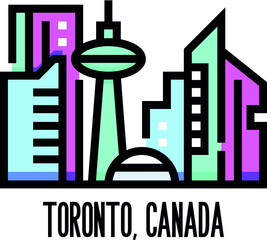 Toronto, Canada vector illustration. Toronto icon. Premium quality.