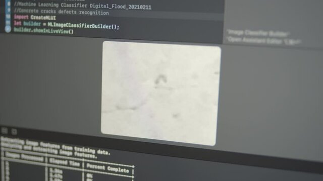2.15 Real Neural Network Machine Learning Analyzes Concrete Cracks Defects Recognition