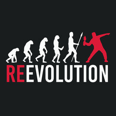 Revolution Silhouette Illustration. Darwin Evolution of Man Vector Design. Riot People Manifestation Protest.