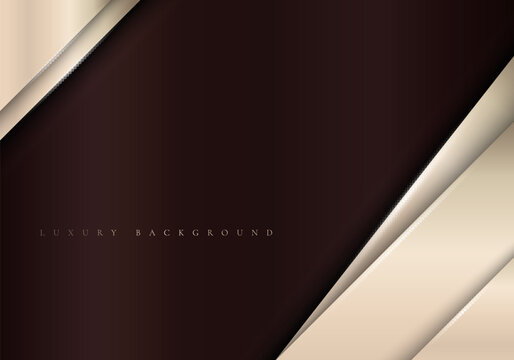 Elegant metallic template background with diagonal golden stripes luxury style.