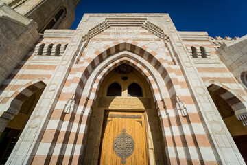 Obraz premium Fragment details of large mosque Islamic religion