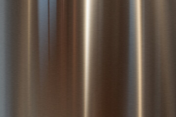 Shiny corrugated stainless steel surface. Industry background mit space for text. Top view.