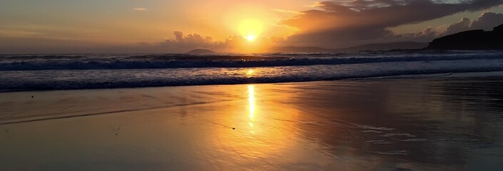 sunrise over the river