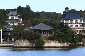 Fototapeta na wymiar 日本三景松島の五大堂の風景　（宮城県松島町）