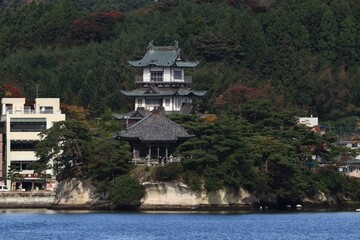 Obraz premium 日本三景松島の五大堂の風景 （宮城県松島町）