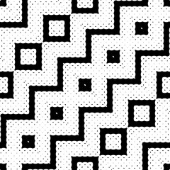 Design seamless monochrome zigzag decorative pattern