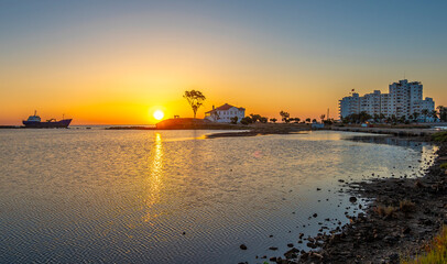 Gazimagusa Town coastal view in Northern Cyprus