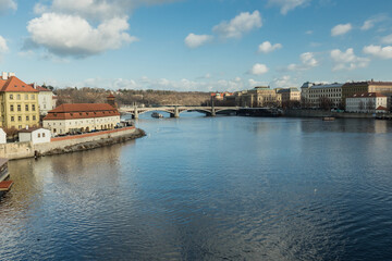 Fototapeta na wymiar Beautyful city of Prague and the river