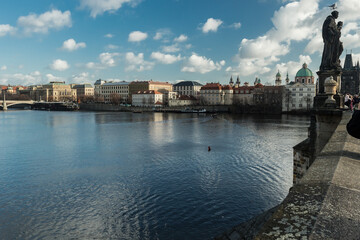 Obraz premium Beautyful city of Prague and the river