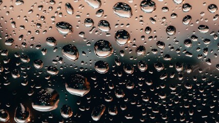 background water drops on the desktop