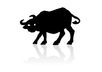 Cattle's Silhouette. vector file	
