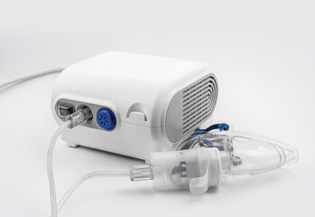 Respiratory Nebulizer on white background