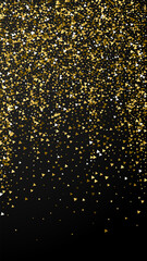 Gold triangles luxury sparkling confetti. Scattere