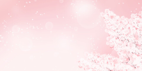 満開の桜のイラスト 春のイメージの背景素材 Wall Mural Tukinoto 満開の桜のイラスト 春のイメージの背景素材 Wall Mural Tukinoto