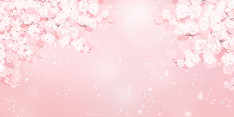 満開の桜のイラスト 春のイメージの背景素材 Wall Mural Tukinoto 満開の桜のイラスト 春のイメージの背景素材 Wall Mural Tukinoto