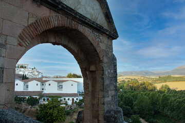 Fototapeta na wymiar Detalle del pueblo de Ronda (Málaga)