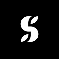initial S logo design vector