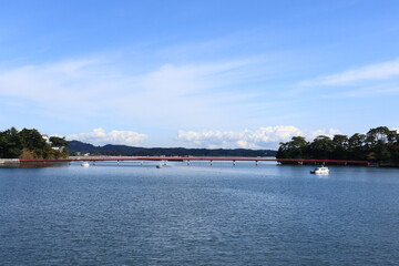 Fototapeta premium 日本三景松島の福浦橋 （宮城県松島町）