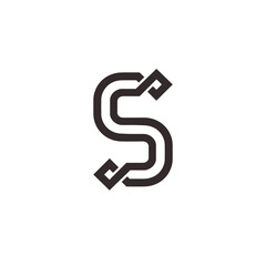 initial S logo design vector