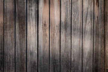 Close-up of old vertical plank textured backdrop for wood backgrounds and text design.