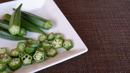 商用で使えるオクラの写真