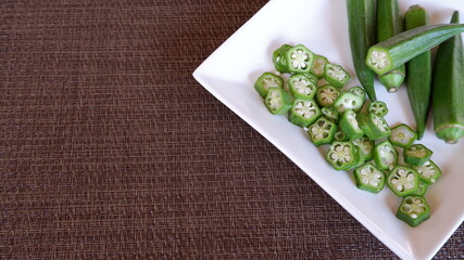 商用で使えるオクラの写真