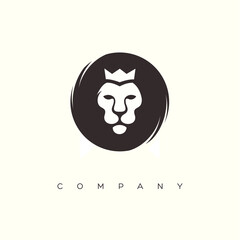 lion logo design vector